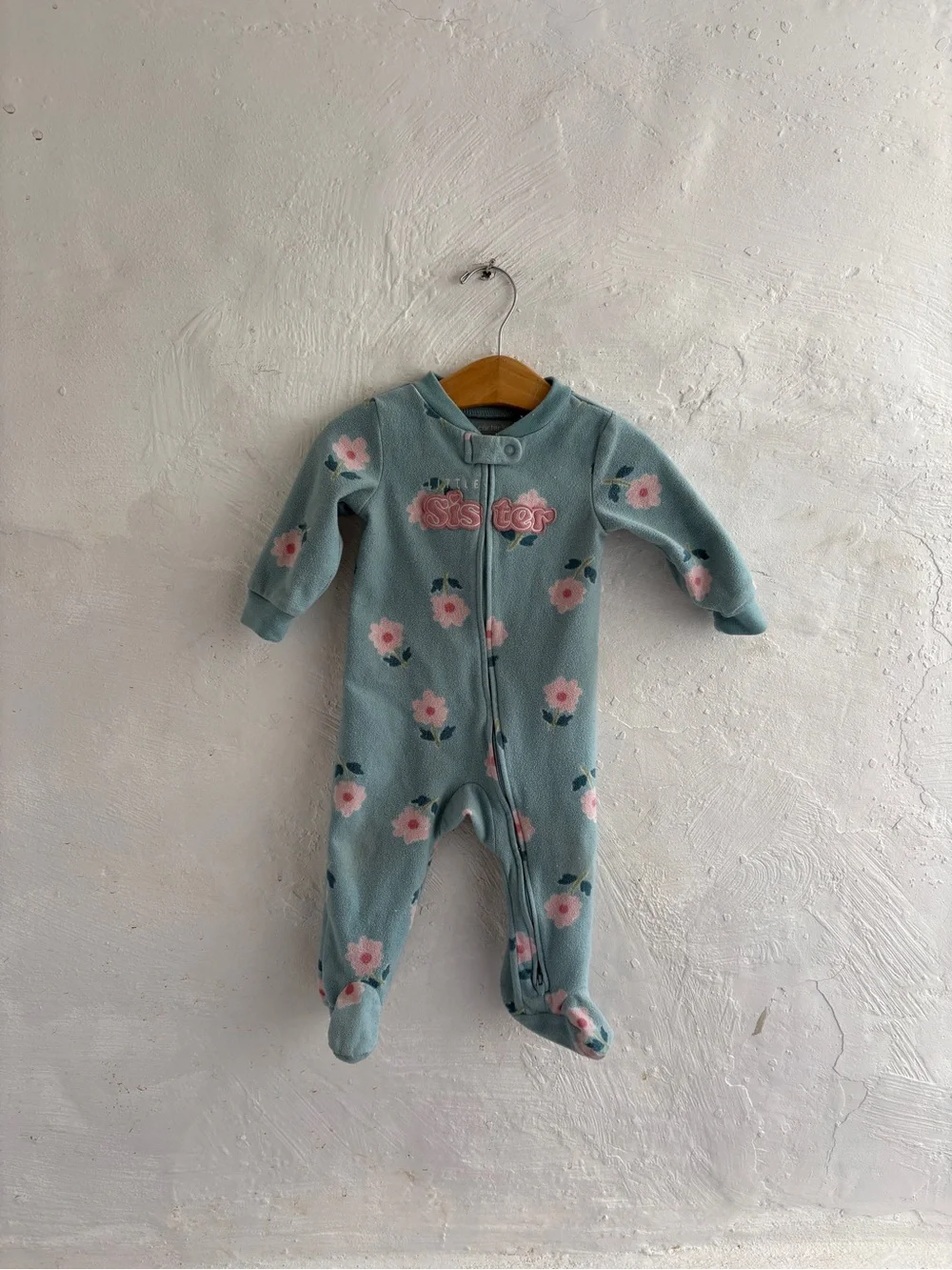 Carters 2 way zipper fleece footy pjs